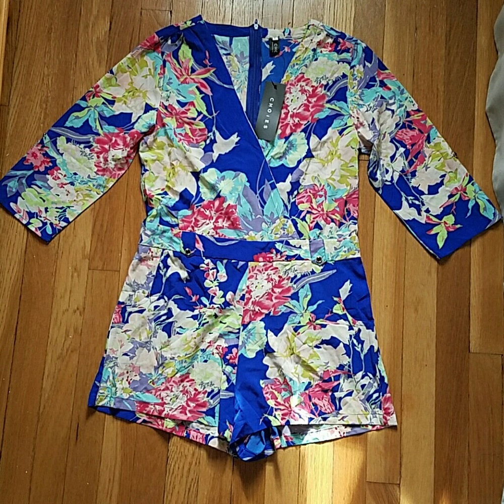 Reposh - floral romper with belt