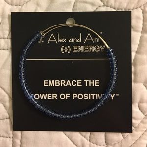 Alex and Ani Blue beaded bangle