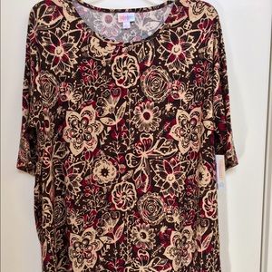 Large LLR Irma. Brown/black/raspberry colors. BNWT