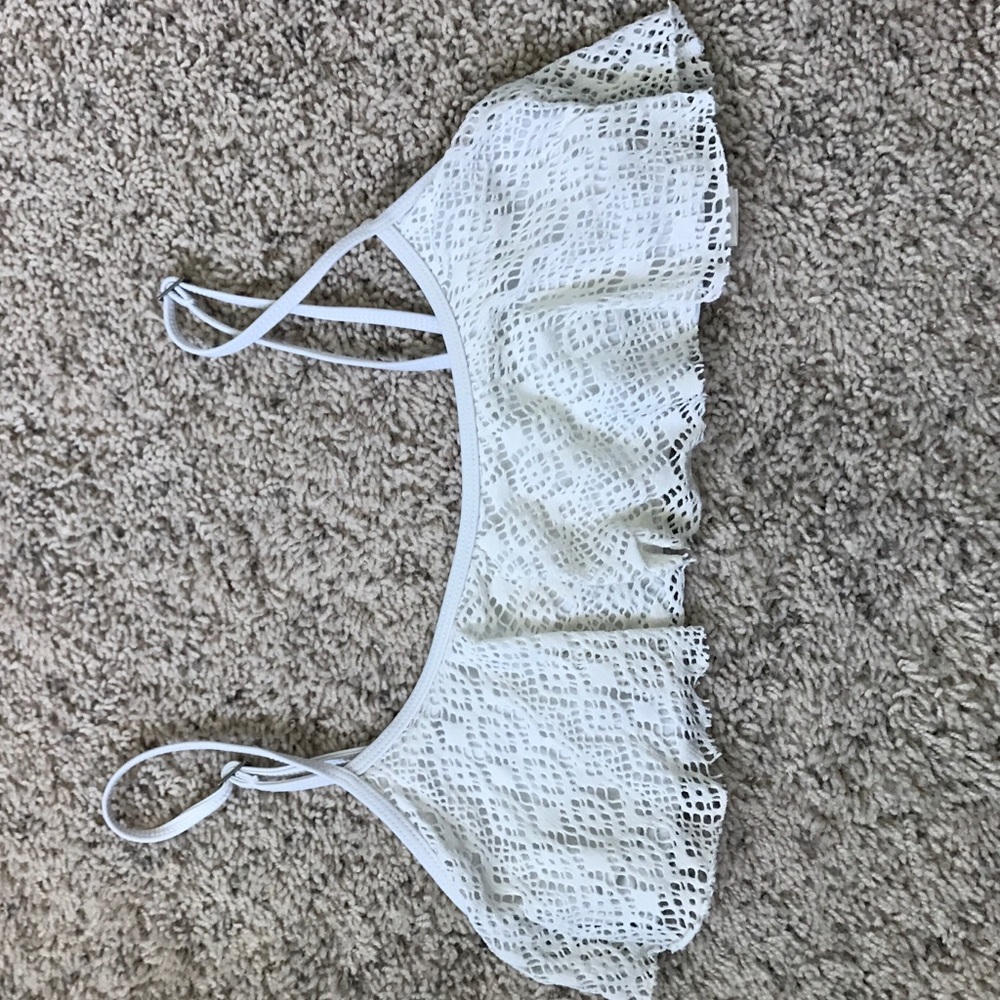 White lace Hollister bikini top