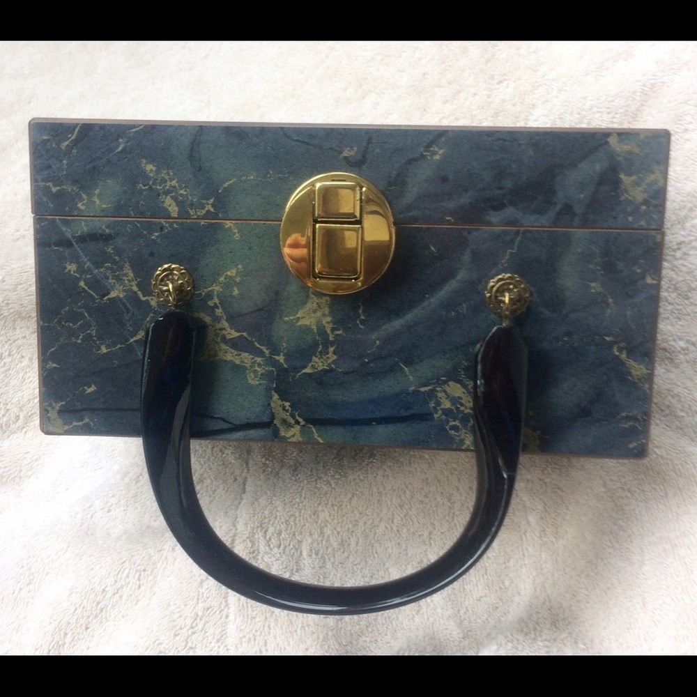 Vintage 1950's Fraziers Original Wood Box Purse