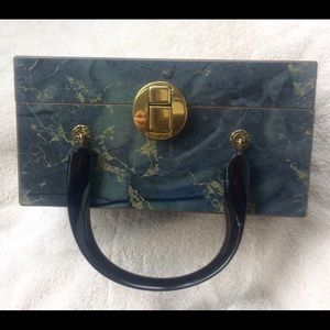 Vintage 1950's Fraziers Original Wood Box Purse