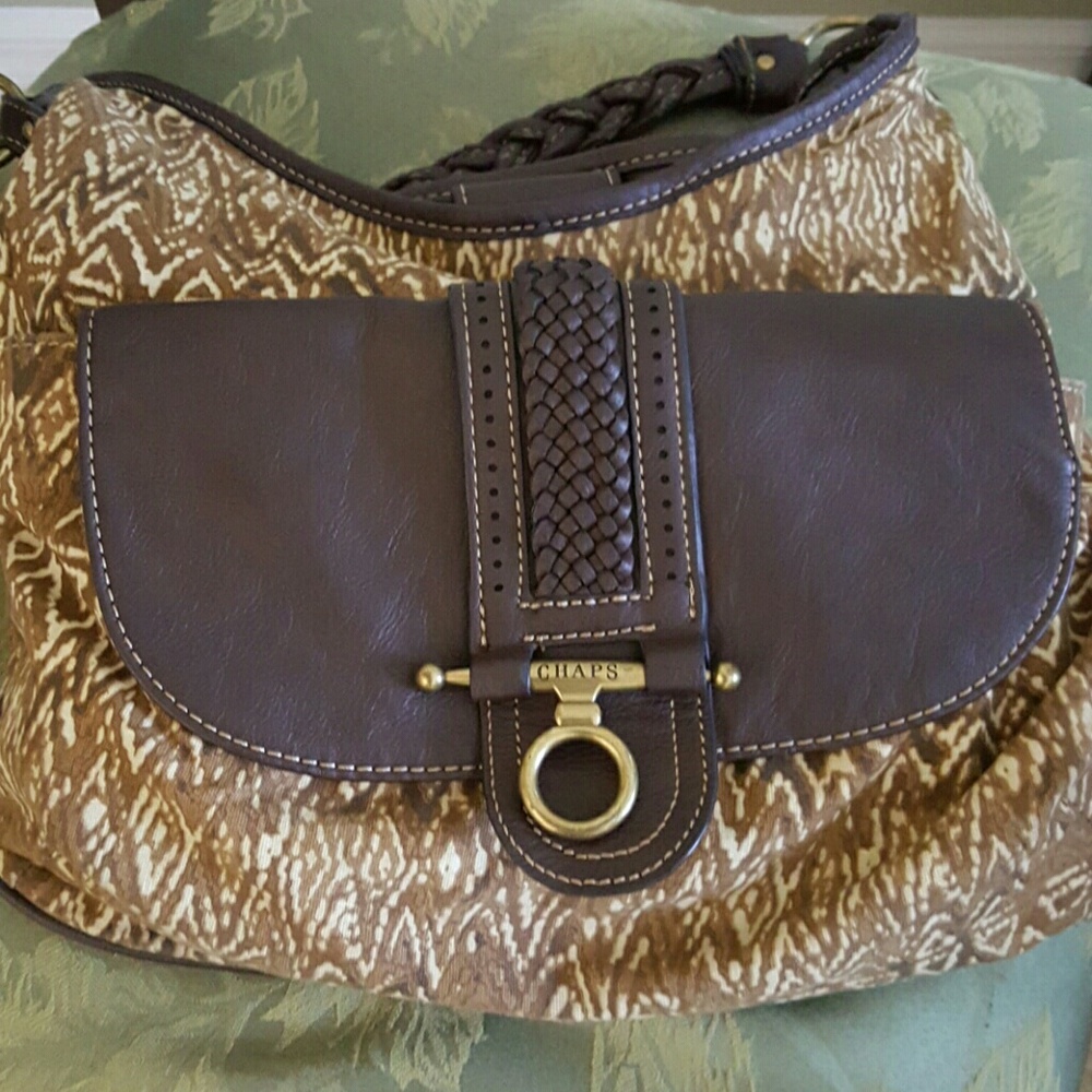 SOLD.    Brown Chaps bag - Picture 2 of 4