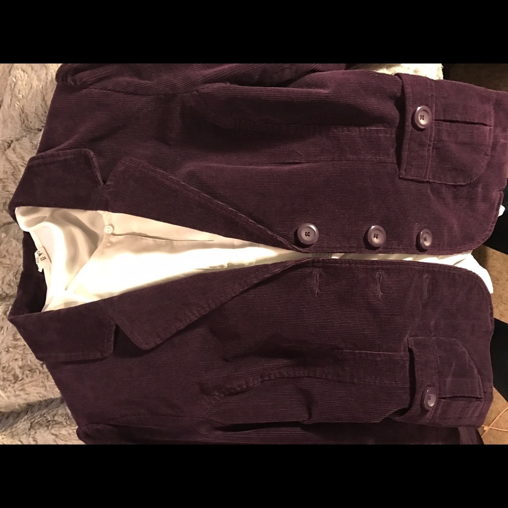 SALE!! 🎉Corduroy Eggplant Blazer