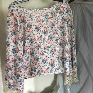 floral summer beachy shirt