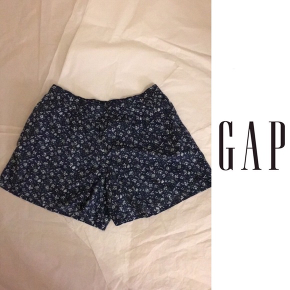 navy blue flowy shorts