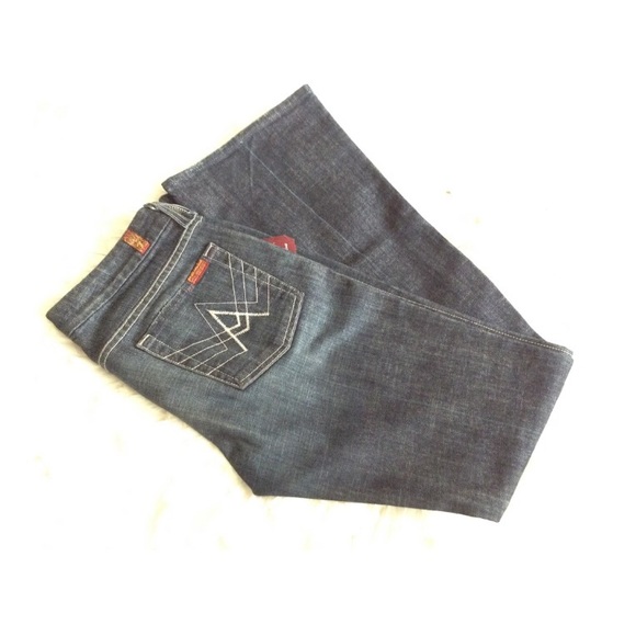 7 For All Mankind "A" Pocket Flare Jeans 👖❤️ - Picture 3 of 4
