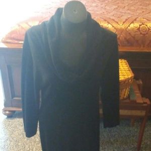 Black sweater dress