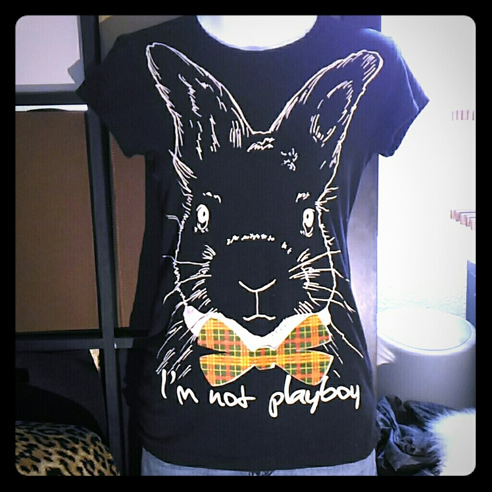 2/$8 • EUC “I'm not playboy" Bunny Tee