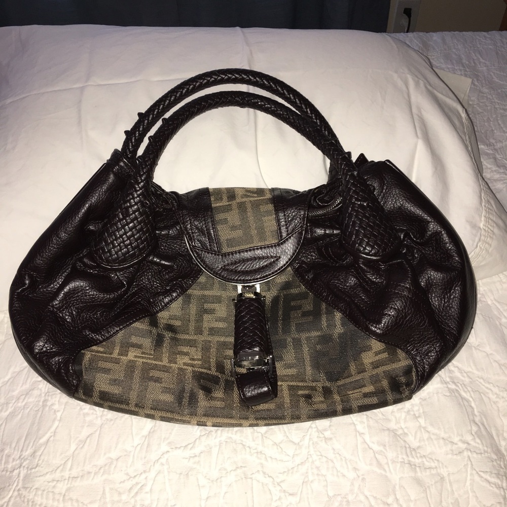 Brown Fendi handbag