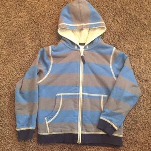 Boys Hanna Andersson Sherpa lined hoodie