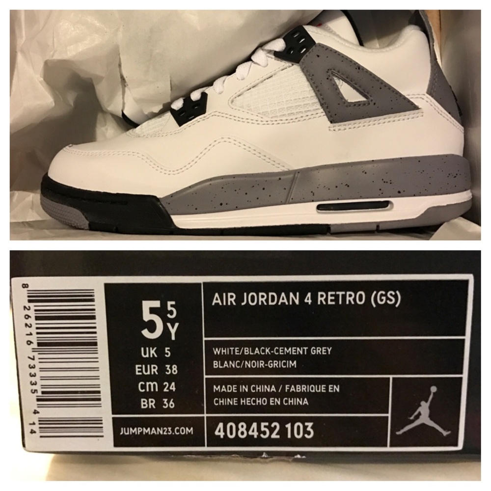 Jordan Retro 4 Brand New In Box Size 5.5Y
