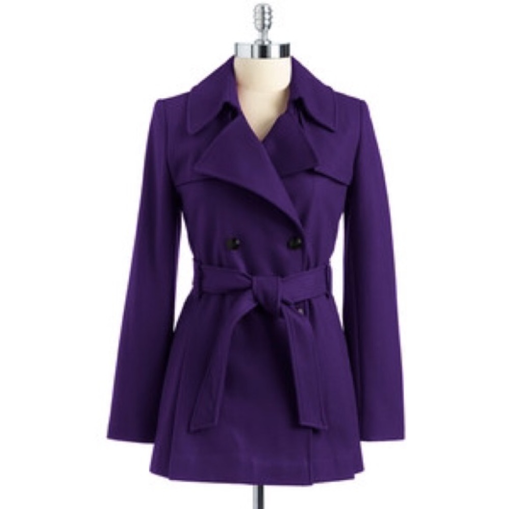 Via Spiga double-breasted pleated trench coat