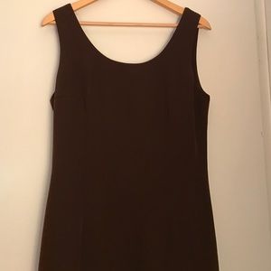 Brown sheath dress