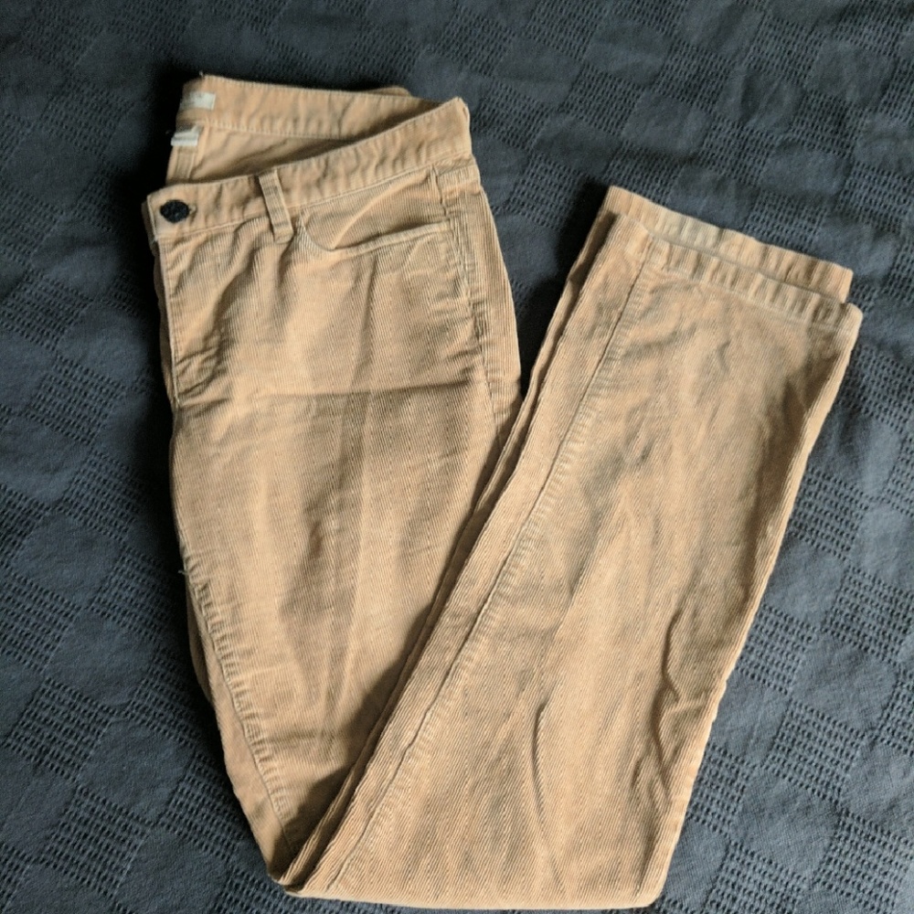 Tan straight leg corduroys