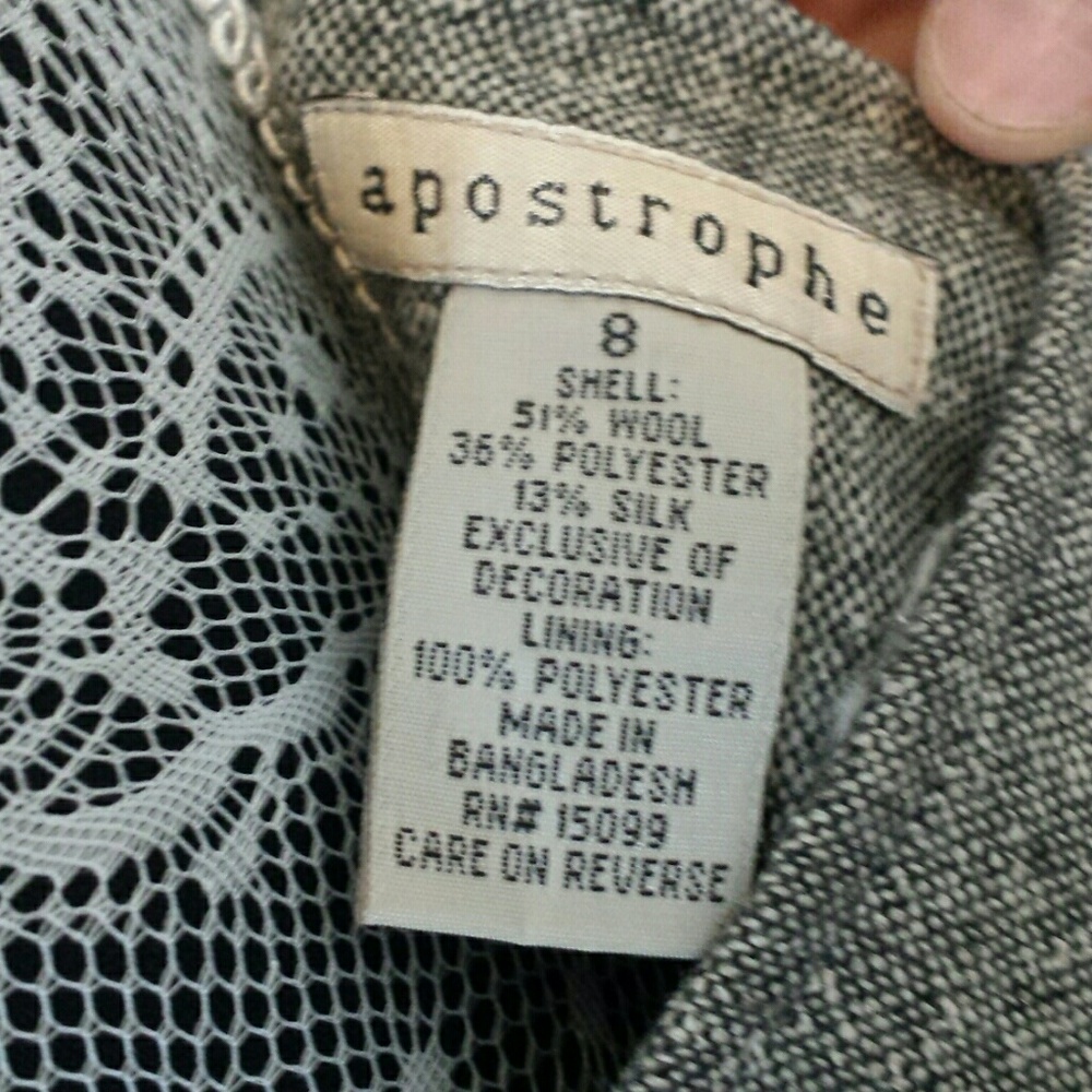 Tweed Apostrophe Skirt - Picture 3 of 3