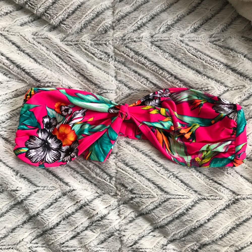 Floral print Bandeau top