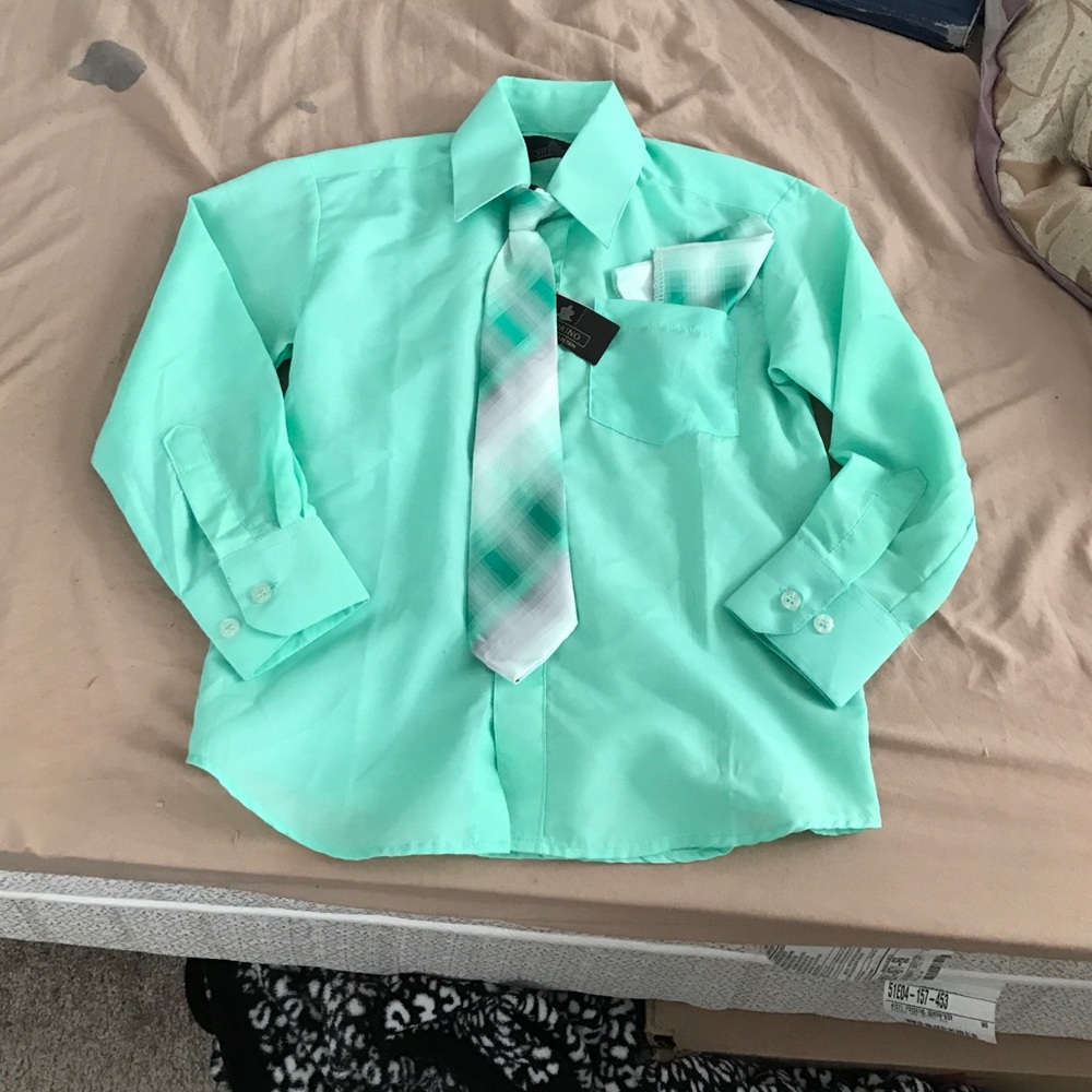 Aqua Boys Dress Shirt