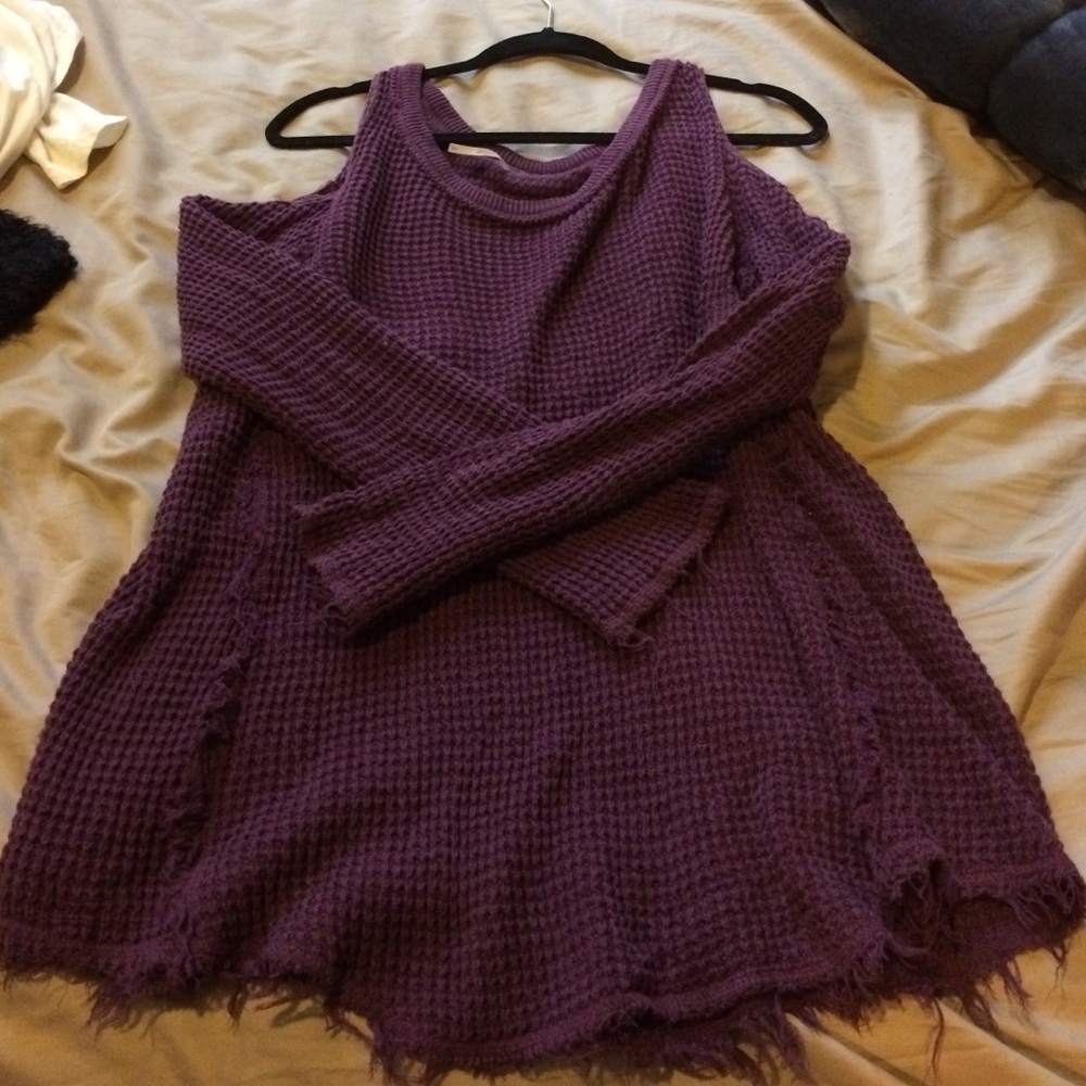 Free people moonshine cold shoulder sweater