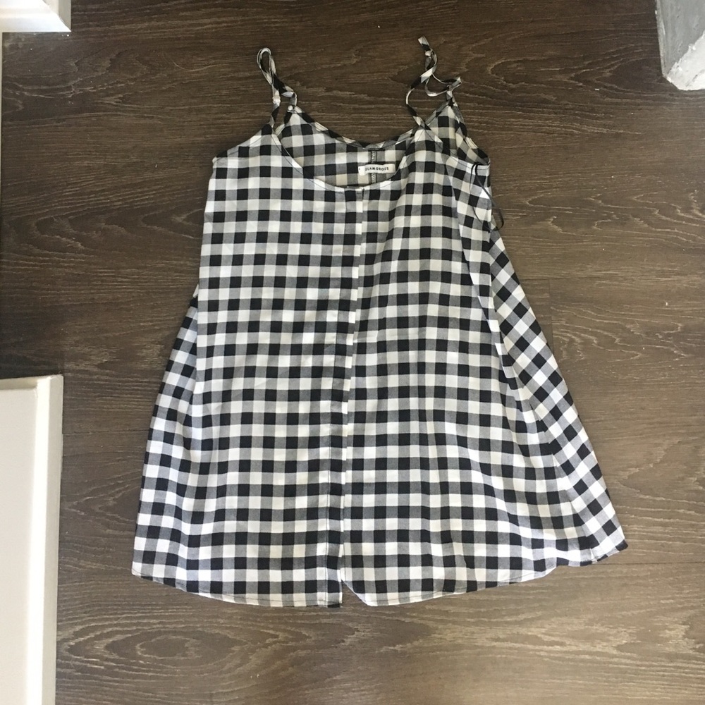 Button up plaid dress
