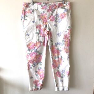 Old Navy Size 14 Floral Pixie Ankle Pant