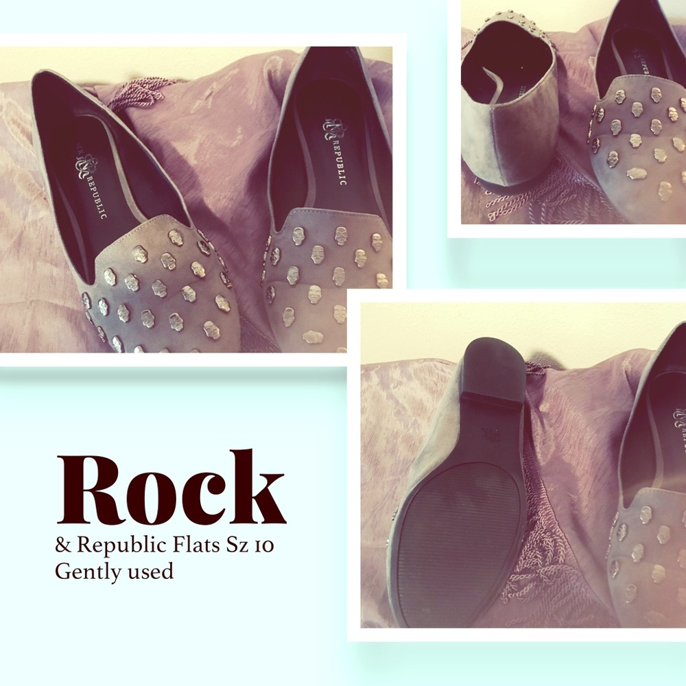 Ladies Sz10 Rock & Republic Flats