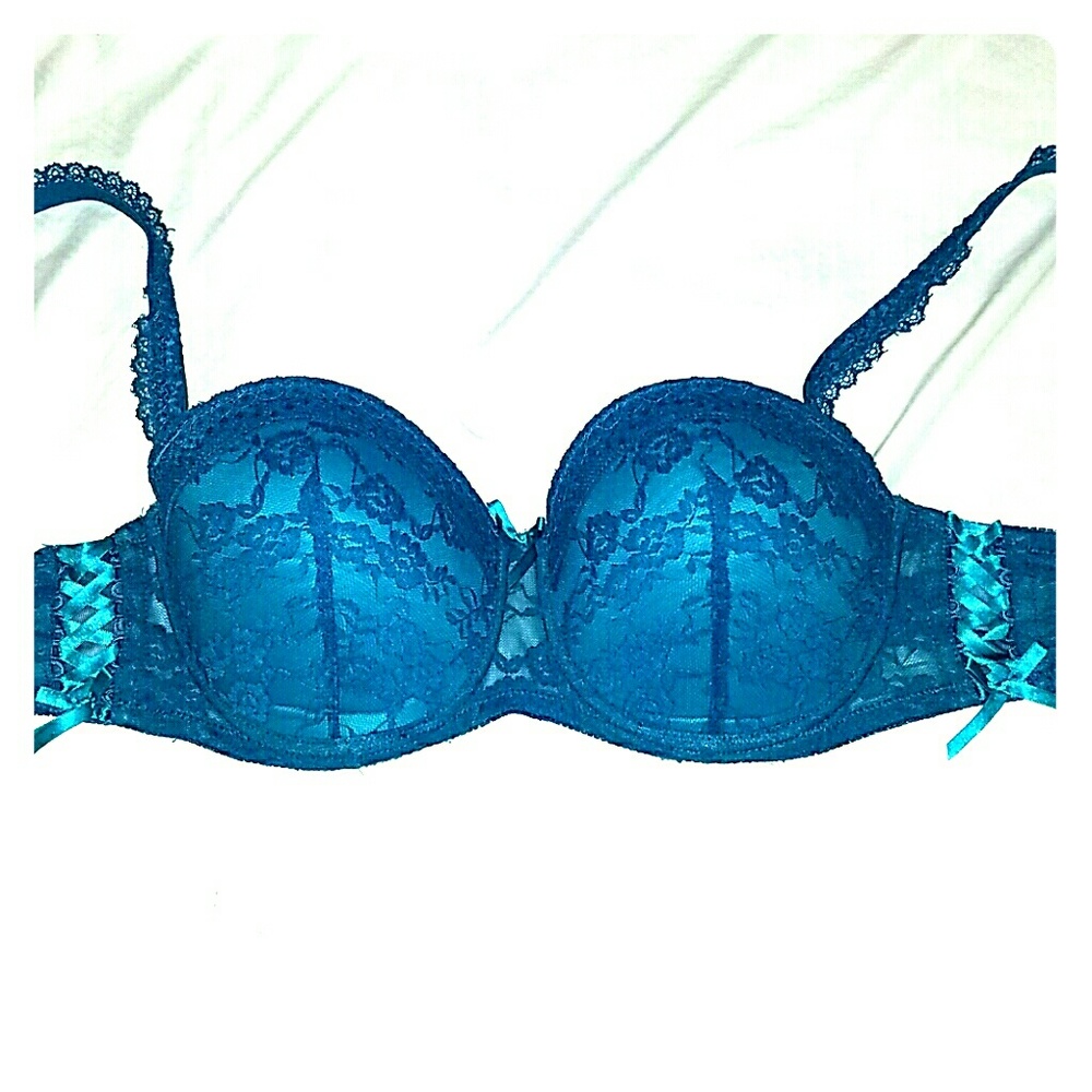 Adore Me Teal Bra