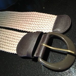 Tan and brown XL belt