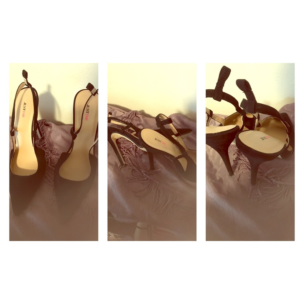 Women's Black Sz 10 suede heels