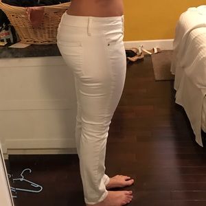 Gap always skinny white jeans