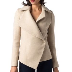 J. Ryu 'Irene' Asymetric Wool Coat M