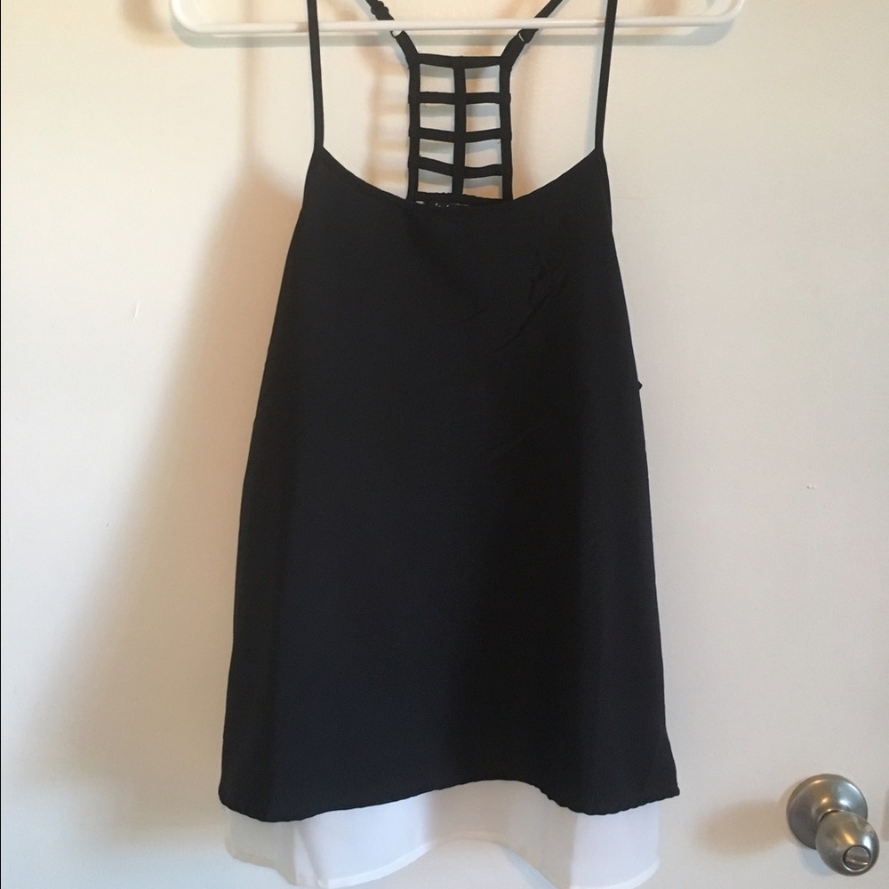 Black and White Layered Tank
