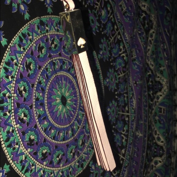 Kate spade keychain (Pastel pink and silver) new - Picture 1 of 2