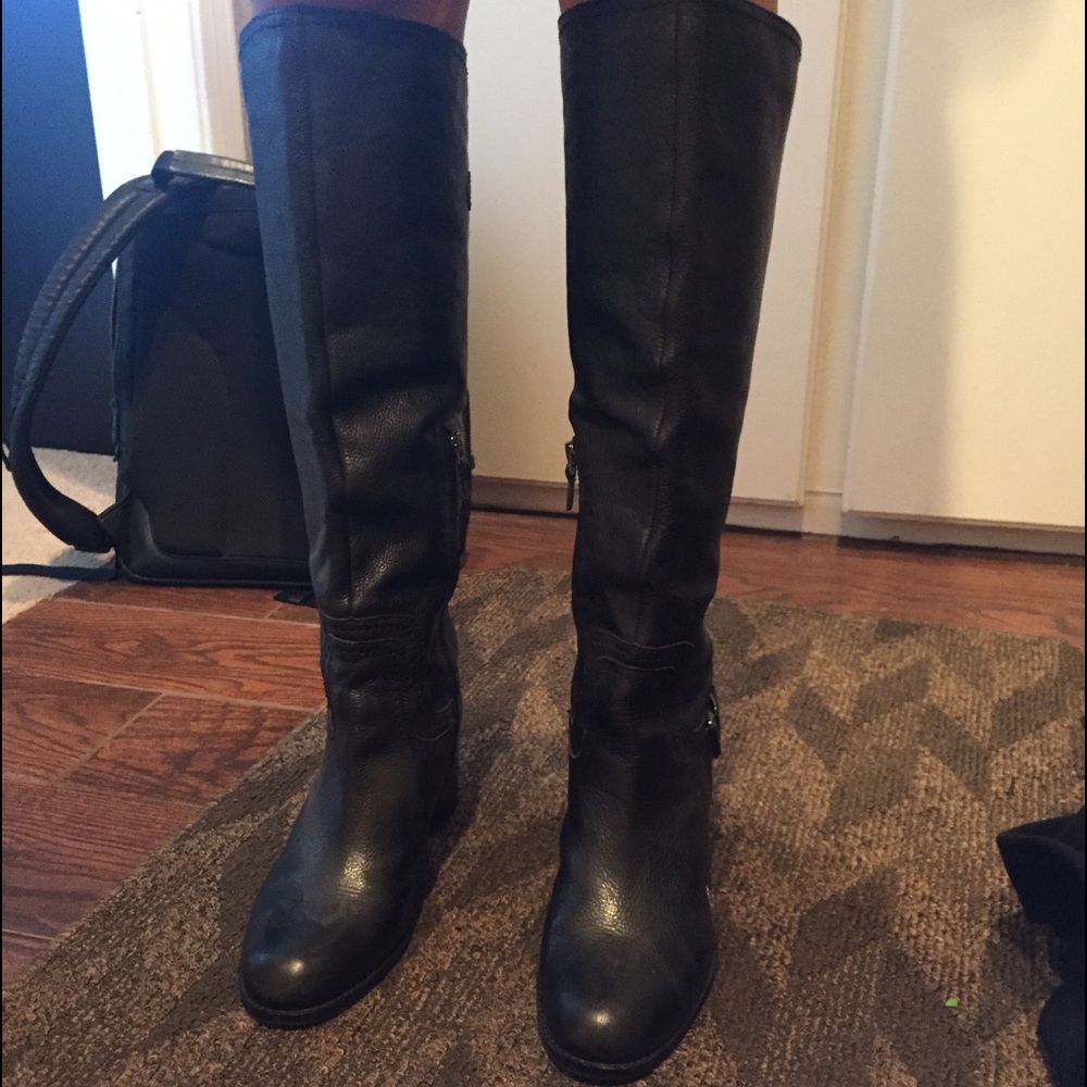 Franco Sarto black boots. Women's 9.5.