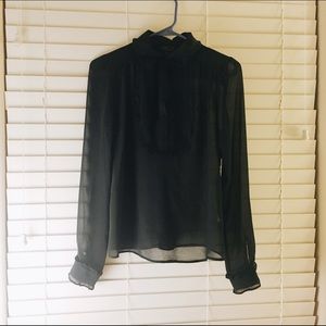 Topshop sheer shirt