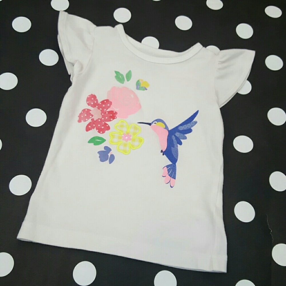 🚫SOLD🚫Carter's Bird and Flowers Cap Sleeves