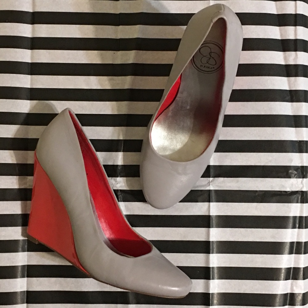 Business friendly leather wedges