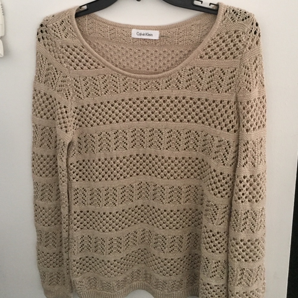 Calvin Klein Crew neck neutral sweater