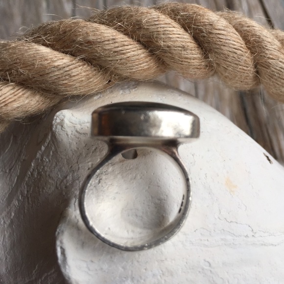 Sterling Moss Agate Ring 🇮🇪 - Picture 4 of 4