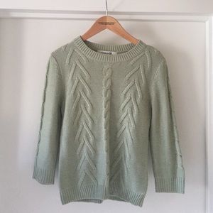 Crew neck, Cable knit Sweater