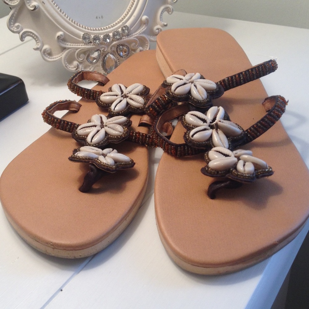 Handmade beach sandals