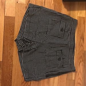 Polka dot high waisted shorts