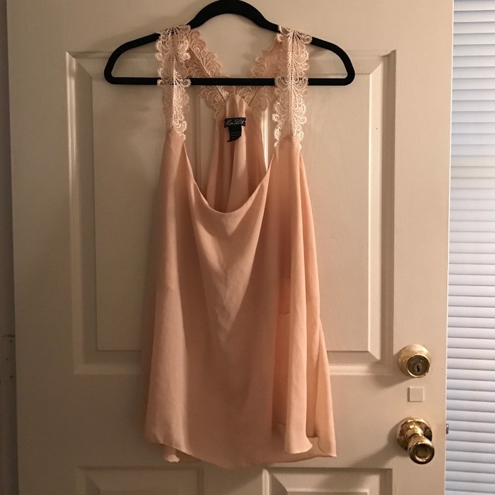 Pastel Pink Chiffon Top