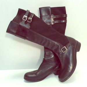 COLE HAAN Buckle Riding Boot