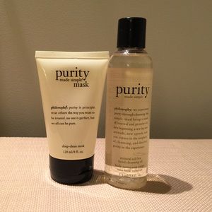 Purity mask and cleansing oil