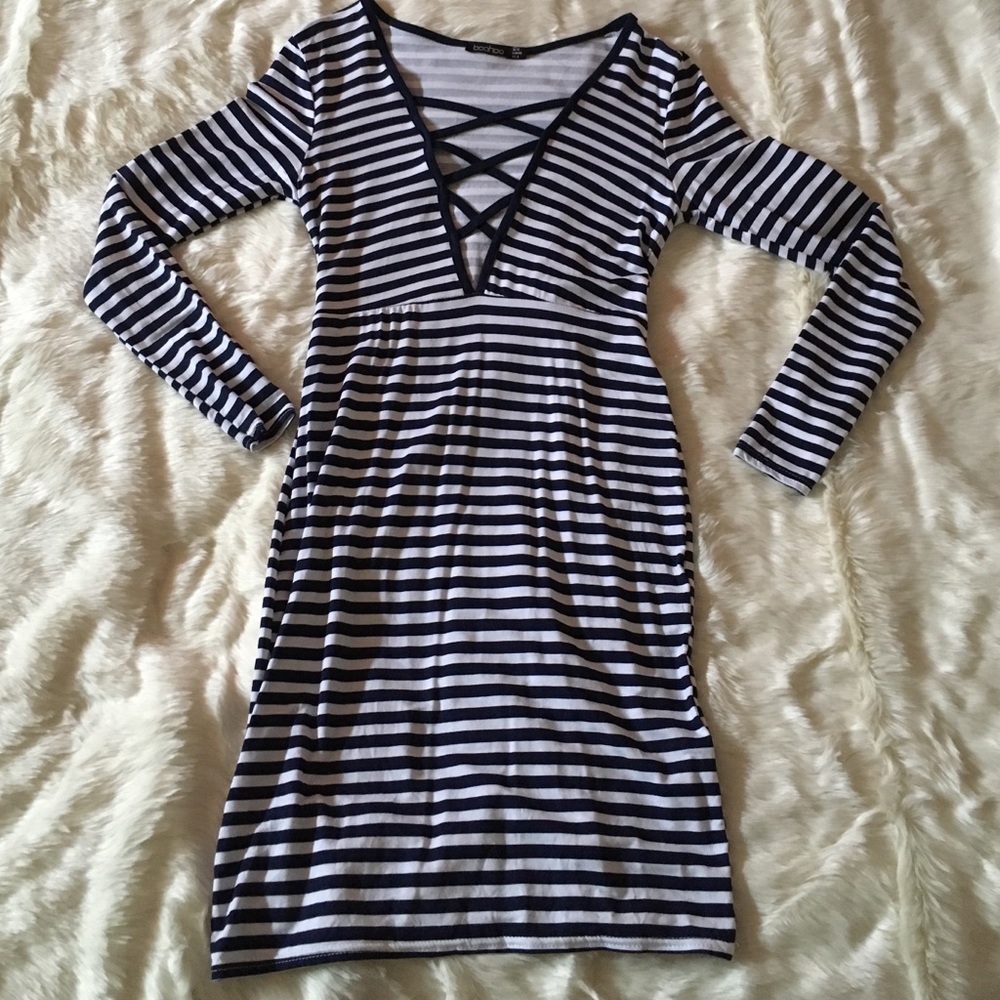 Mini stripped dress