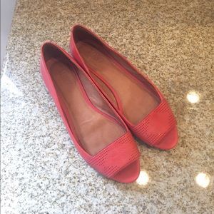 Coral Madewell Peeptoe Flats