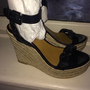 Ralph Lauren Etain Calf Skin Heels