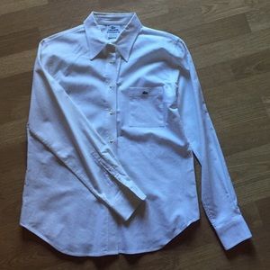 Women's white Lacoste dress shirt