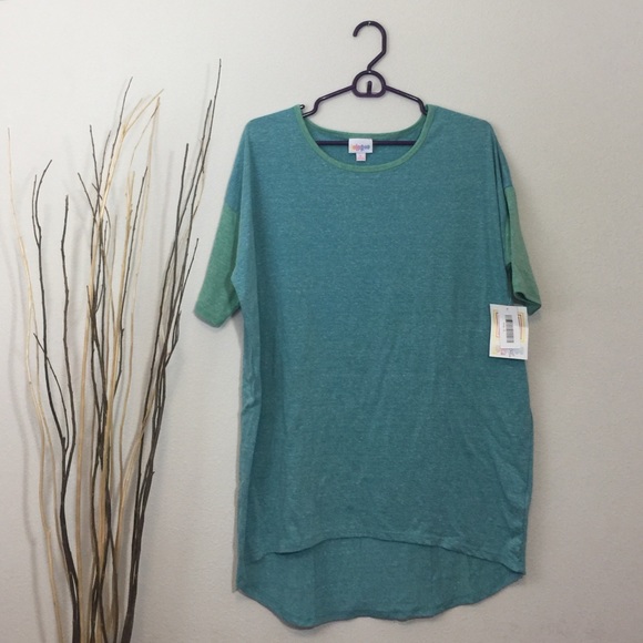LuLaRoe Tops - Lularoe Blue Green Irma Tunic